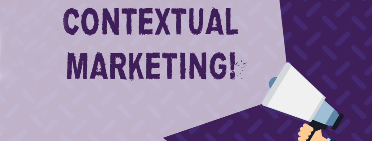 En ropert med teksten "Contextual Marketing"
