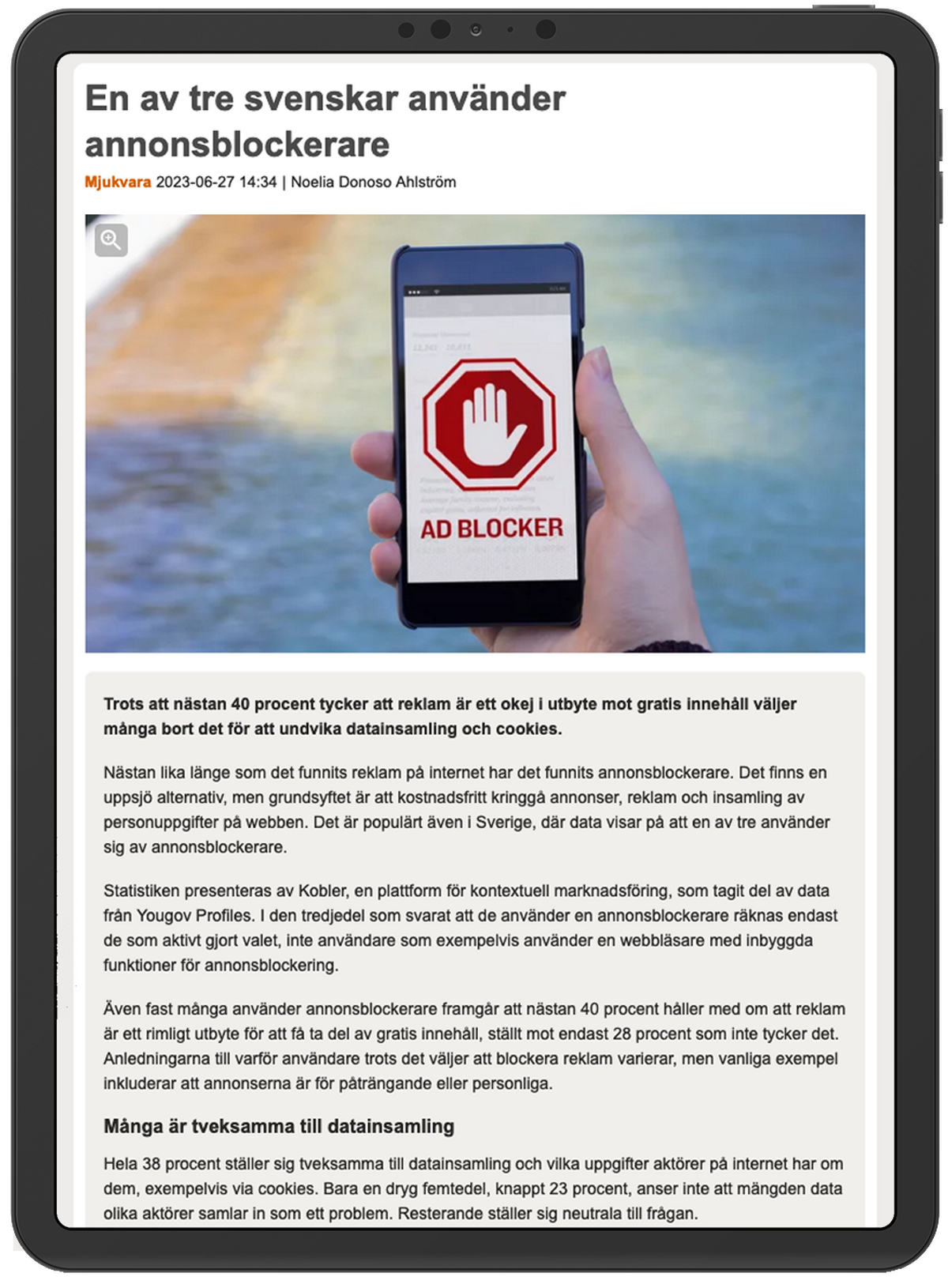 Presse annonseblockere